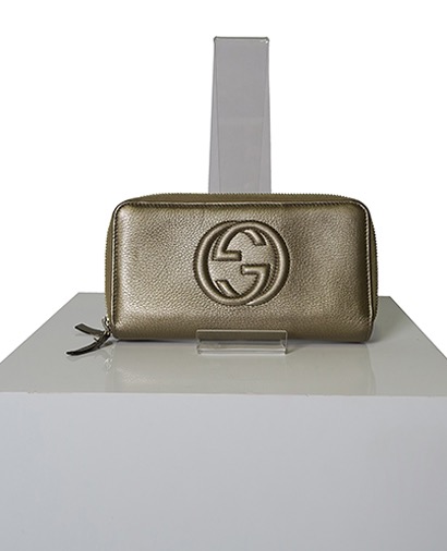 Gucci Soho Double Zip Wallet, front view